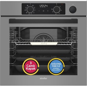 Resim Simfer Steam Master 8246 + 3656 2'li Ankastre Set Gri 