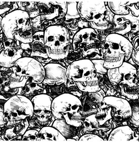 Resim Deads Motorcu Buff Maske Outdoor Boyunluk Unisex Bandana Siyah 