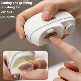 Resim 2-in-1 Elektrikli Tırnak Makası, USB Şarj Edilebilir LED Işık, Anti-Sıkıştırma Güvenlik Özellği, Parlatma ve Taşlama Fonksiyonları, Uzun Pil Ömrü, Taşınabilir Tasarım, Tüm Yaşlar İçin Uygun, Gençler için Tırnak Parlatıcısı, Çok Fonksiyonlu Bebek Elektrikli Tırnak Dosyası, Yeni Doğan Tırnak Parlatma Aracı, Yüksek Kaliteli Hediye Paketleme, Aile ve Arkadaşlar İçin Mükemmel Sevgililer Günü Hediyesi 