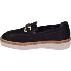 Resim Beety Hakiki Deri Makosen Kadın Ayakkabı Bee-035 Siyah Süet-siyah Süet Siyah Süet 