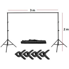 Resim Fon Standı (2x3 Metre) + 4 Adet Mandal 
