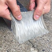 Resim 1 adet PUKAMAM 5.0 metre Ağır Hizmet Alüminyum Folyo Bant - Plastik, Kumaş, Ahşap, Cam, Metal için Süper Su Geçirmez Kendinden Yapışkanlı Kalın Tamir Bandı - Acil Onarımlar, Ev ve Ofis Kullanımı, Ofis Tamir Malzemeleri için Çok Amaçlı Mühürleme & Bağlama | Pratik Tasarım | Dayanıklı Mühürleme Bandı 