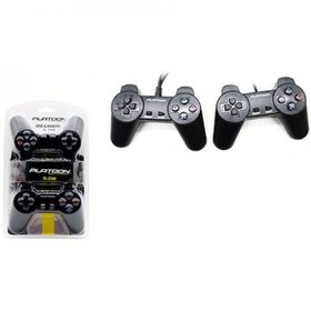 Resim PLATOON PL-2588 İKİLİ TİP PC VAKUMLU GAME PAD TEK KABLO 