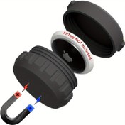 Resim 1 adet Manyetik AirTag Kılıfı, Şok Geçirmez, Titreşimlere Dayanıklı Yumuşak TPU Tutucu, Sticker'lar ile Apple AirTag için, Anahtarlık ve Çantalar için İdeal, AirTag Tutucu | Şık AirTag Kılıfı | Güvenli Kapatma, Air Tag Tutucu 