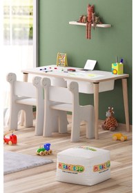 Resim Miracle 3d Çocuk Çalışma Masası - Aktivite Masası Beyaz 