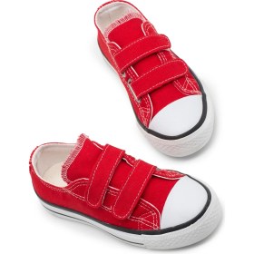 Resim Tonny Black Çocuk Unisex Kırmızı Rahat Kalıp Çift Bantlı Ayakkabı 