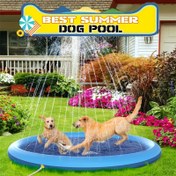 Resim Orta ila Büyük Köpekler için Katlanabilir Köpek Havuzu - Şişirilebilir Banyo ve Yüzme İstasyonu, Sprayer, Dayanıklı PVC Malzeme, Outdoor Eğlence ve Rahatlama için Mükemmel, Köpek Banyo Zamanı | Eğlenceli Tasarım | Kolay Kurulum Havuzu, Köpek Havuzu 