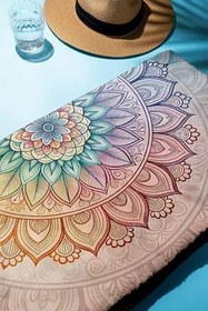 Resim Dijital Baskı Plaj Deniz Havlusu Modern Desenli Peştamal (80X160 cm) HVL0060 