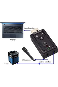Resim boblov Usb 2.0 7.1-channel Virtual Usb 3d Stereo Audio Adapter Usb Ses Kartı 