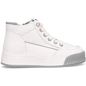 Resim Guja 25k334 Kadın Hakiki Deri Sneaker Bot Gri Gri 