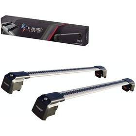 Resim Kıa Soul Sk3 2020-sonrası Trx2 Carrier Kilitli Ara Atkı Cross Bar Taşıyıcı Tavan Barı Gri 