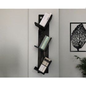 Resim O&Awood Doğal Ahşap Kitaplık, Dekoratif Tasarım Ahşap Vintage Kitaplık, R (497955121) 