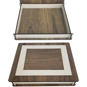 Resim Ahşap Derili Hediye Kutusu 