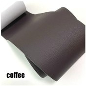 Resim Kendinden Yapışkanlı Deri Tamir Bandı Yama Kanepe Araba Koltuğu Mobilya İçin Coffee 7.6x152cm 