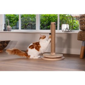 Resim Beeztees Dbl Kedi Tırmalama Ve Oyuncağı, Kahverengi, 39,5x39,5x62cm 