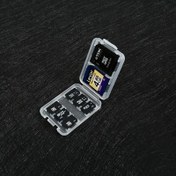 Resim 1/2/3 Paket Hibrit Hafıza Kartı Saklama Kutusu, Plastik Organizatör Micro SD/TF/T-Flash/SD/SDHC/SDXC/MS/Memory Stick, Güvenli ve Mini SD Kart Koruma Kutusu 