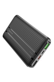 Resim Borofone BJ9 10000 mAh PD 18W ve QC 3.0 Hızlı Şarj Destekli Taşınabilir Şarj Cihazı (Powerbank) - Siyah 