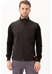Resim Salina Outdoor Erkek Yelek Günlük Giyim İçin Konforlu Ve Cepli Tasarım Siyah 
