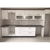 Resim Rmr Dlgr 360 Cm Mutfak Dolabı Suntalam+Mdflam+ Hıghgloss Beyaz 