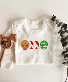 Resim İmaj Tuğbababy One Yeni Yıl Erkek Uzun Kol Çıtçıtlı Organik Bebek Body Beyaz 