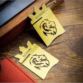 Resim Lubinski New Lion Özel İşleme Motifli Puro Sehpası Gold Lion-1 
