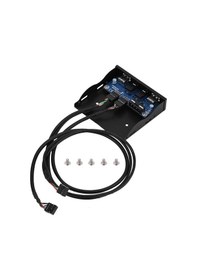 Resim Konesam 3.5" Disk Bölgesi Dönüştürücü: 2 Usb 2.0 + Hd Ses/mikrofon Arayüzü, Metal Konstruksiyon, 9 Pin Destekli Ön Panel 