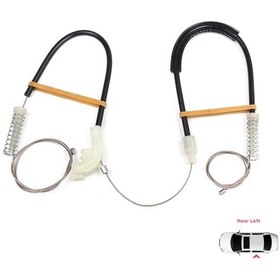 Resim Volvo S40 Mk1 için Arka Sol Cam Kriko Tamir Seti 30623452 N11.19094 