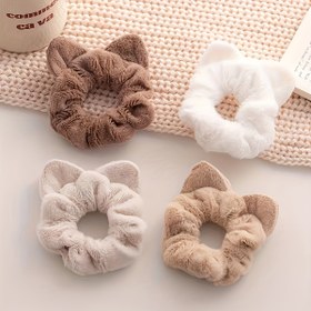 Resim Sevimli Flanel Kedi Kulak Bandı - Yumuşak, Kabarık, Boş Spiral Saç Bağları - At Kuyruğu ve Bantlar İçin İdeal Hediye - Anneler Günü ve Partiler İçin Mükemmel, Festivite Uygun Saç Aksesuarları | Oynak Aksesuar | Kabarık Dokusu 