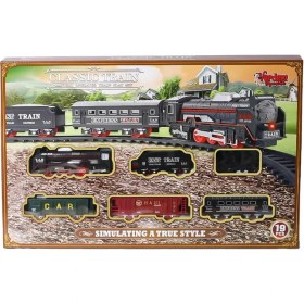 Resim Vardem Oyuncak JHX3308 Klasik Tren Oyuncak Seti 19 Parça 