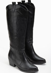 Resim Alphus Serrace Kadın Desenli Kovboy Çizme / Bot 