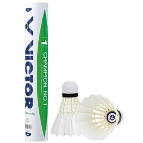 Resim Victor Champion No.1 Speed 77 Tüy Badminton Topu 