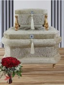 Resim Hasret Çeyiz Söz Nişan Bohça Gelin Damat Çeyiz Sandık 2li 0437c 
