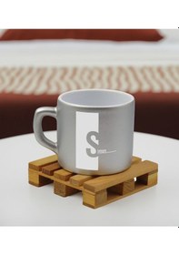 Resim Bk Gift Kişiye Özel İsimli Gümüş Renkli Middle Çay & Kahve Fincanı-4, Arkadaşa Hediye, Sevgiliye Hediye, Doğum Günü Hediyesi Kobitmeyencom32528 Bk Gi 