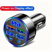 Resim Gaojunshop01 Dijital Ekranlı Taşınabilir Araç Şarj Cihazı - Classic Black Hızlı Şarj Usb 