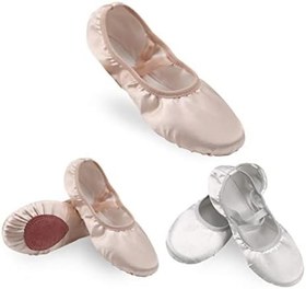 Resim 3 Dans Topuklu Musluk Ayakkabıları Spor Ayakkabı + Terlik Kanvas Bale Ayakkabısı Çocuk Spor Ayakkabı Terlik Balo Salonu Ayakkabıları Pointe Ayakkabıları Terlik Bayan Dans 