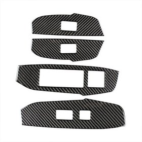 Resim Lexus Nx200 / 200t / 300h 2014-2021 İçin Araba Karbon Fiber Pencere Camı Asansör Dekoratif Etiket, Sol Sürücü 1 Adet 