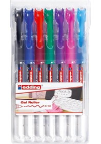 Resim Edding Jel Roller Kalem 7li Set 07mm Metalik Renkler 2185 Çok Renkli 