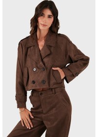 Resim Via Dante Bayan Ceket 68620513suede Kahve Kahve 