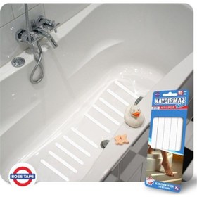 Resim Bosstape Küvet Banyo Islak Zemin Yer Kaydırmaz Bant 19 Mm X 20 Cm 