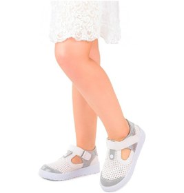Resim Kiko Kids Kız Çocuk Günlük Ayakkabı Arz 2324 Beyaz - Gümüş 