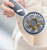 Resim CİYU TİCARET Usb şarjlı taşınabilir mini el fanı ev ofis içim masaüstü standlı mini fan masaüstü mini vantilatör 