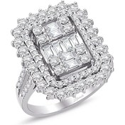 Resim 2.04 Ct Baget Pırlanta Modern Tasarım Yüzük 