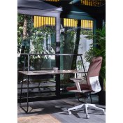 Resim Bürotime T50 Home Ofis Çalışma Masası Kül Meşe/siyah 