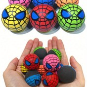 Resim 10/15/20 adet/set Marvel Spider-Man renkleri rastgele gönderilen Spider-Man lastik zıplayan top, doğum günü partisi hediyesi ödülü için dış mekan oyuncağı 