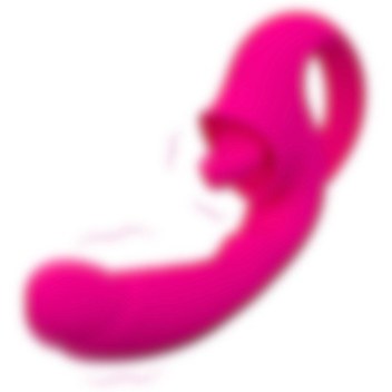 Carmine 2 İn 1 Dil Simülatörlü Yalama Yapabilen Su Geçirmez Şarjlı Vibratör Pembe