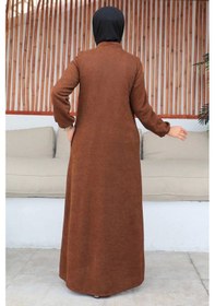 Resim Şönil Kumaş Kışlık Comfort Ferace / Taba - F0501 Taba 