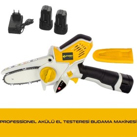 Resim Sturdy Magic Saw X-Torq 1800 Li-On Akülü Dal Kesme Testere Bıçkı Makinası Çift Akülü 