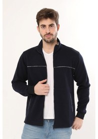 Resim Uniprom Casual Ceket 3 İplik Şardonlu Mevsimlik Günlük Ceket Lacivert 