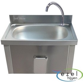 Resim Dekoratif Diz Kumandalı Paslanmaz Eviye 