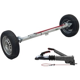 Resim Al-Ko B850-10 1000 KG 1400 MM Teker + Kaplin + Torsiyonlu Frenli Ak 